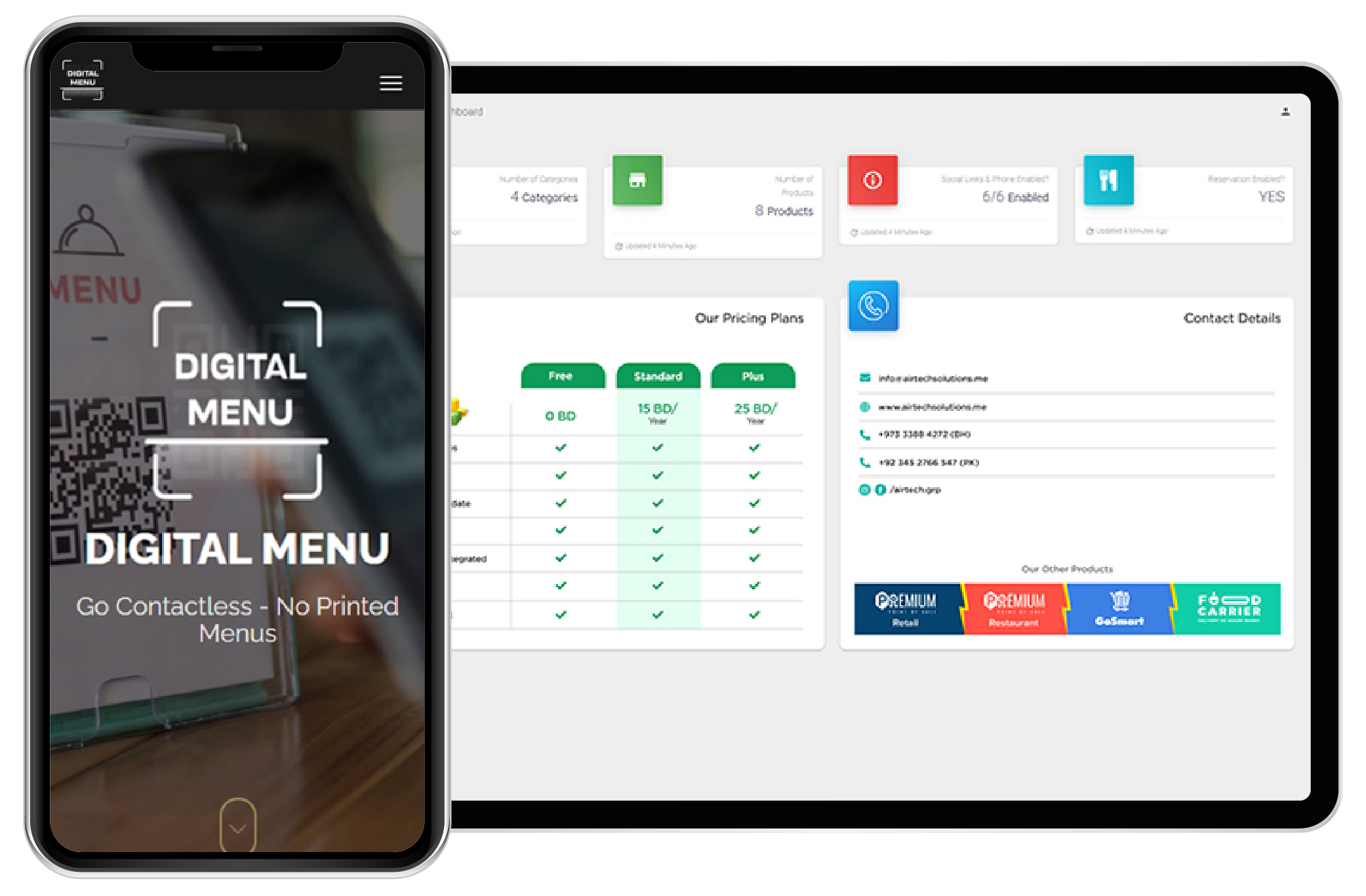 Digtial QR menu & Ordering System for any business